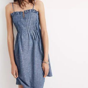 Madewell Denim Pintuck Cami Dress
